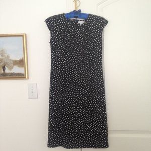 Charter Club polka dot knee length crepe dress